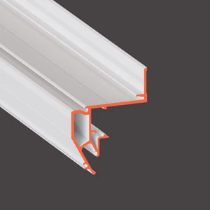 Стеновой, конструкционный парящий профиль Flexy FLY 04 белый, черный