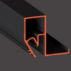 Профиль FLEXY BRUS 06 Чёрный, Белый мат. 2 п.м.