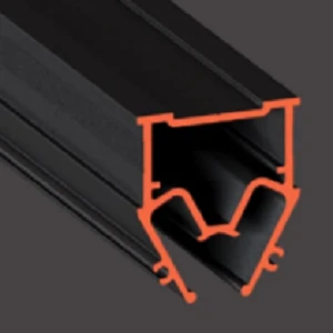 Профиль FLEXY EURO 04 теневой разделительный Чёрный муар 2 п.м.