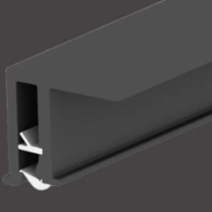 Профиль Йошка Потолочный для ткани Белый, Чёрный 2 п.м.