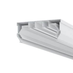 Профиль Парсек ПК 14 Карнизная гардина Двухрядный Чёрный, Белый мат. 2, 2.5, 3.2, 3.6 п.м.